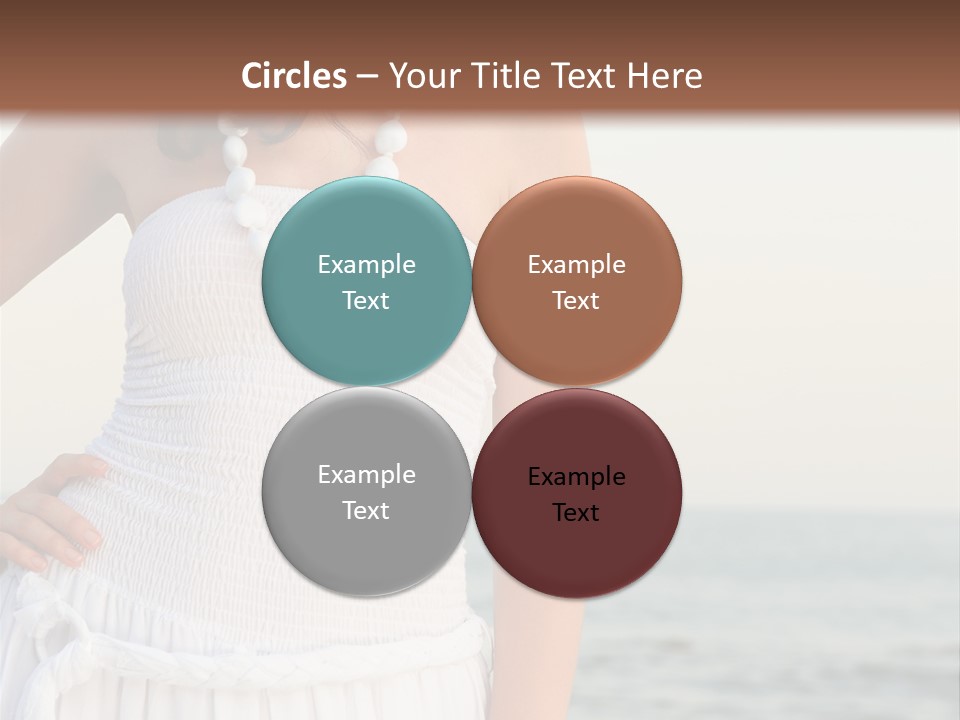 Color Closeup Caucasian PowerPoint Template