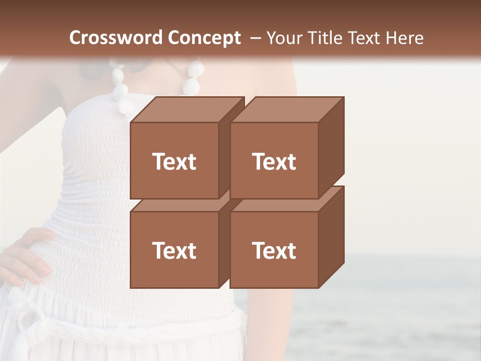 Color Closeup Caucasian PowerPoint Template