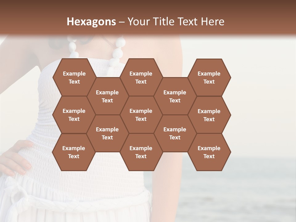 Color Closeup Caucasian PowerPoint Template