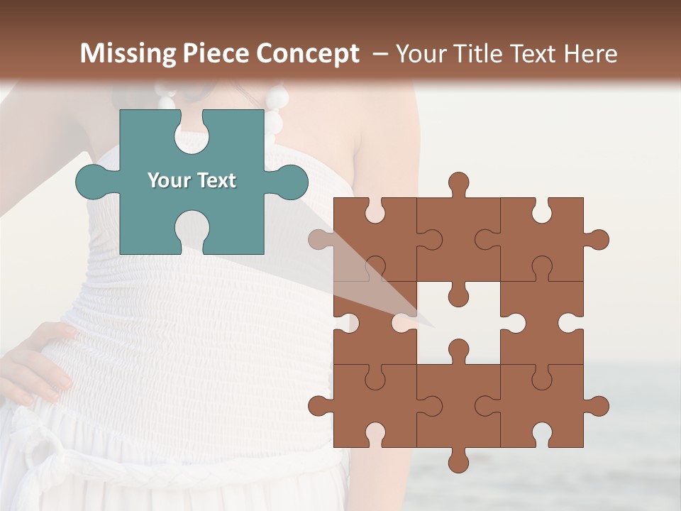 Color Closeup Caucasian PowerPoint Template