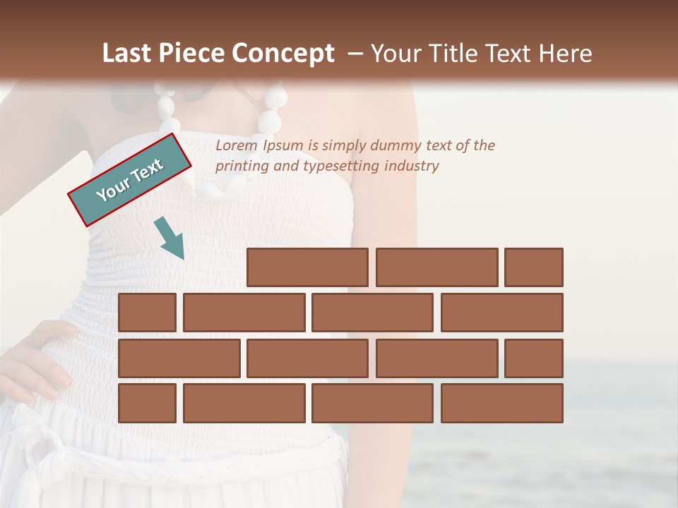 Color Closeup Caucasian PowerPoint Template