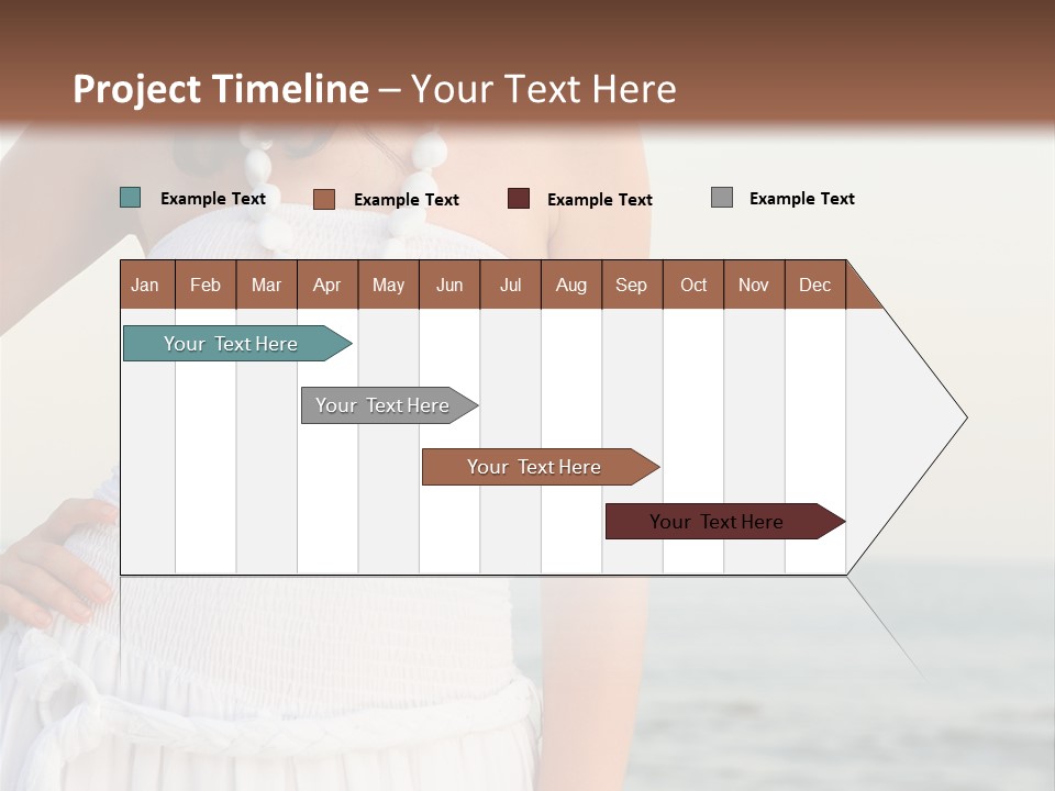 Color Closeup Caucasian PowerPoint Template