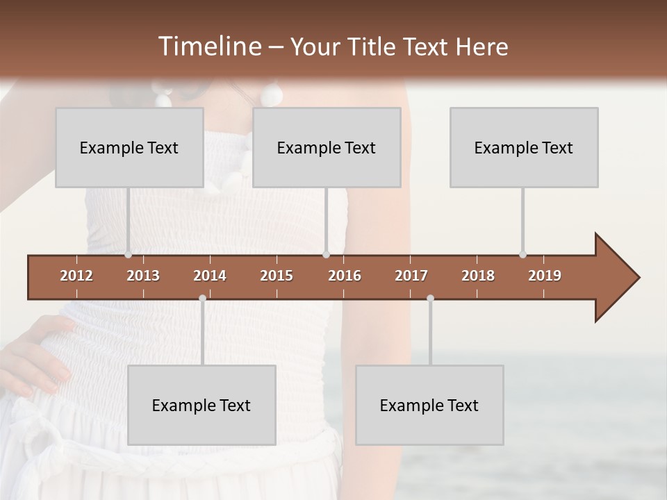 Color Closeup Caucasian PowerPoint Template