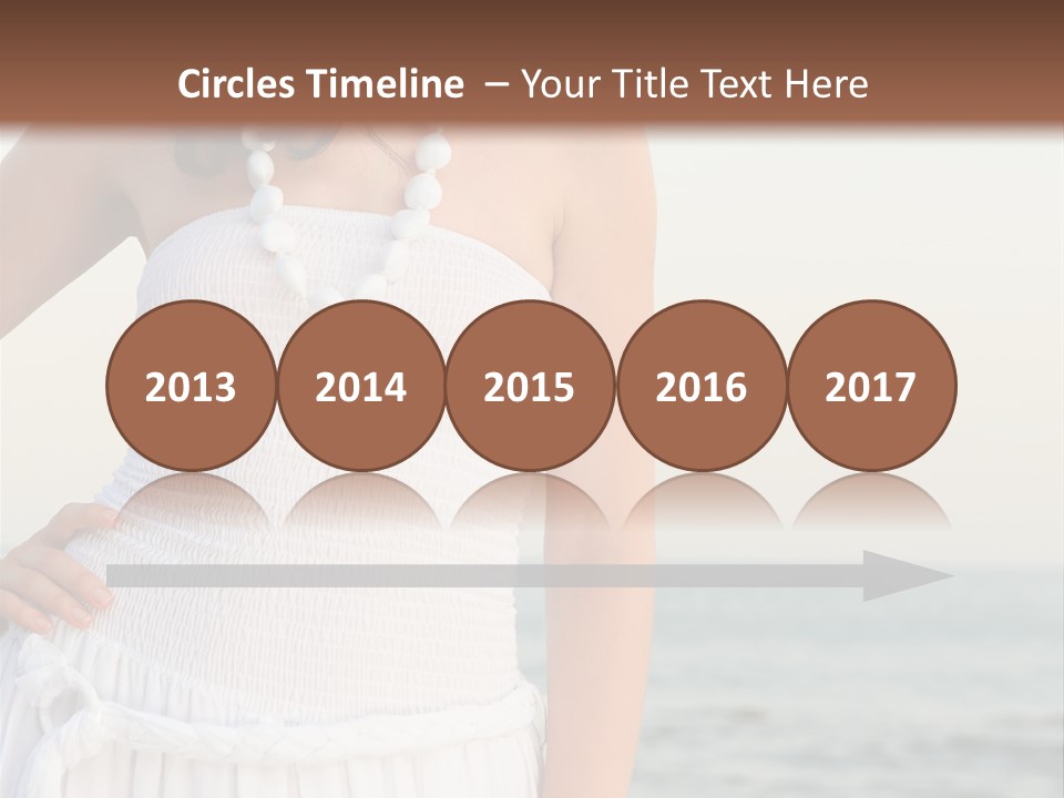 Color Closeup Caucasian PowerPoint Template