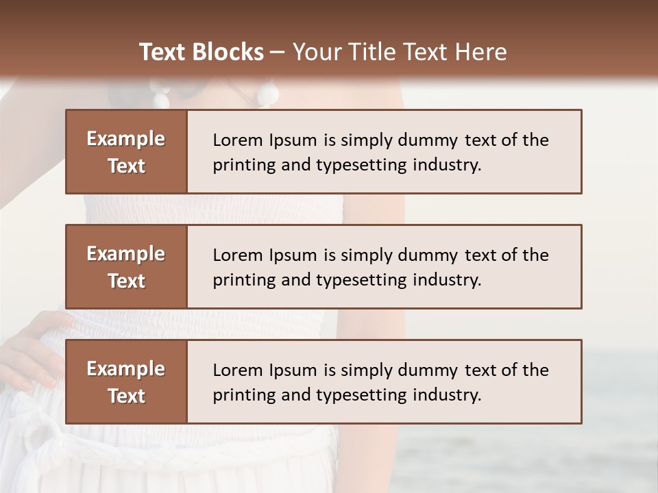 Color Closeup Caucasian PowerPoint Template