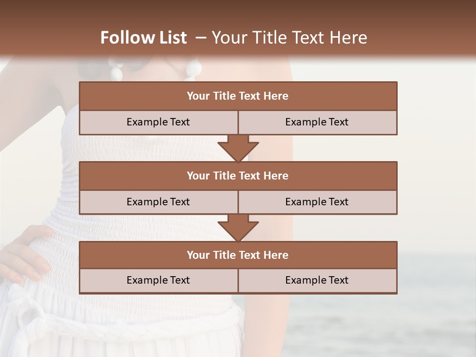 Color Closeup Caucasian PowerPoint Template