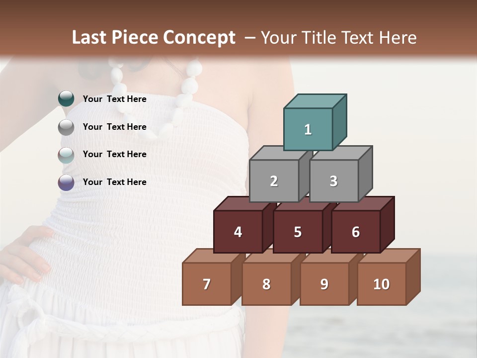 Color Closeup Caucasian PowerPoint Template