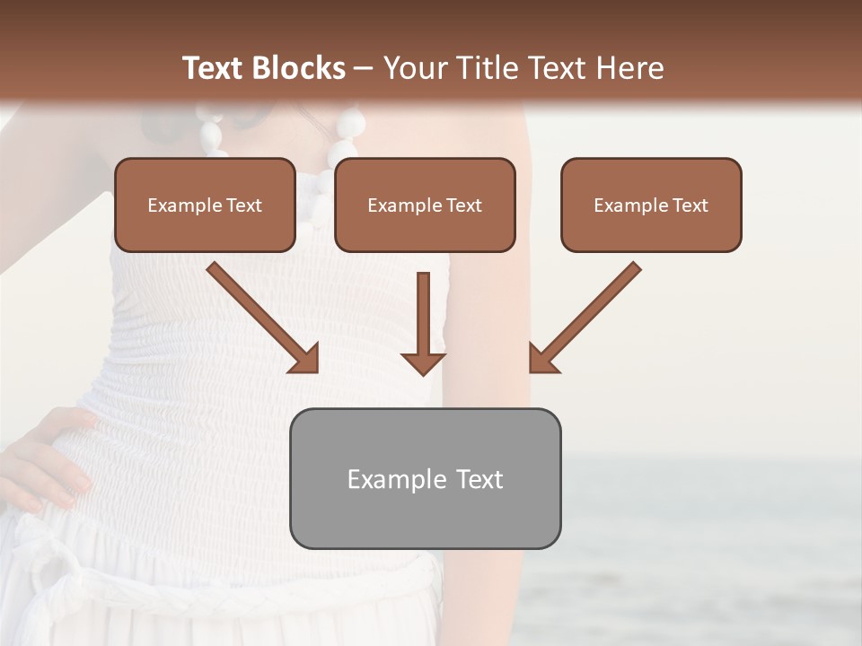 Color Closeup Caucasian PowerPoint Template