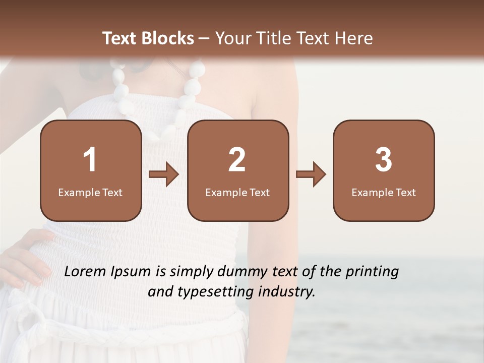 Color Closeup Caucasian PowerPoint Template