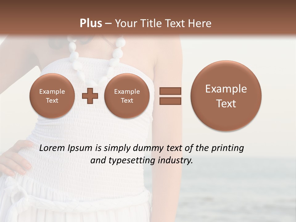 Color Closeup Caucasian PowerPoint Template