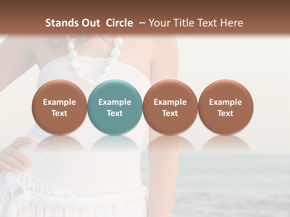 Color Closeup Caucasian PowerPoint Template