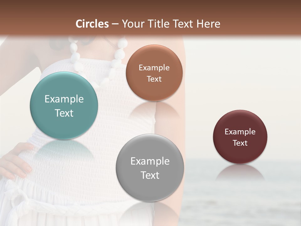 Color Closeup Caucasian PowerPoint Template