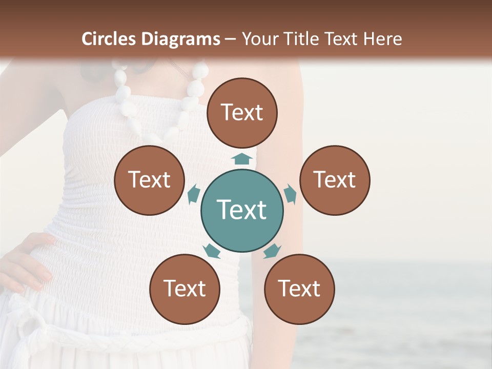 Color Closeup Caucasian PowerPoint Template