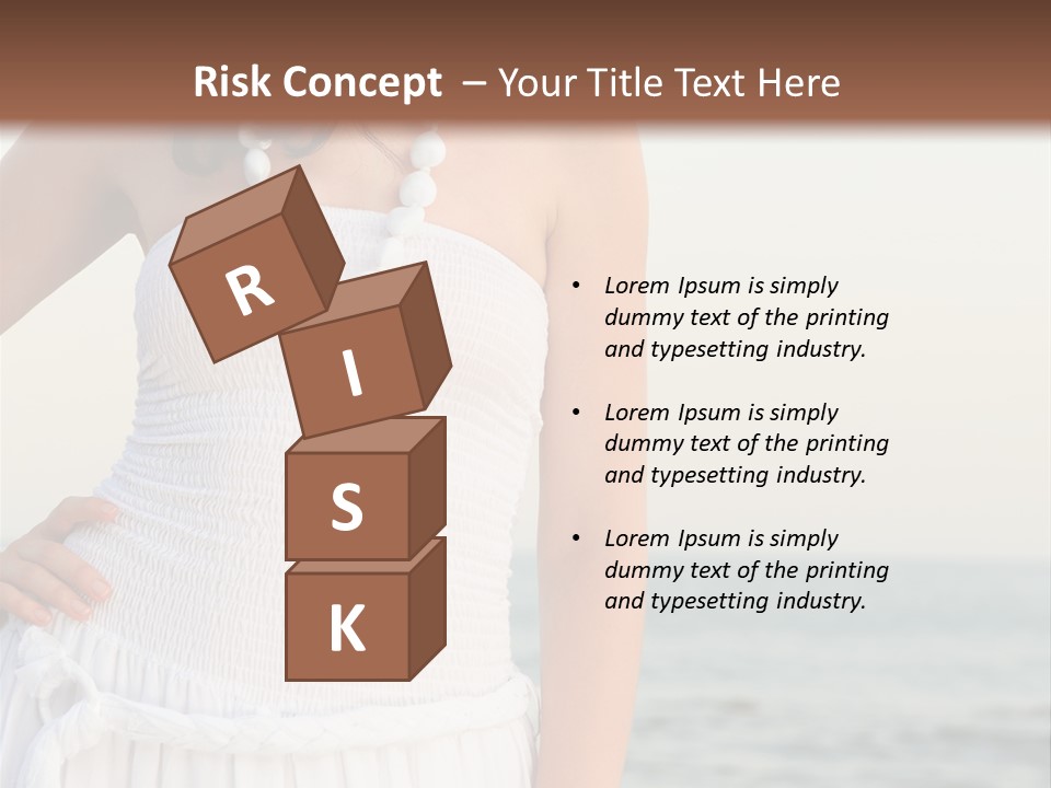 Color Closeup Caucasian PowerPoint Template