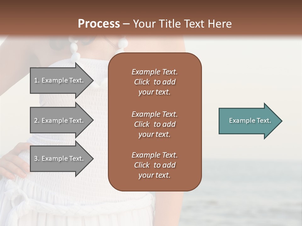 Color Closeup Caucasian PowerPoint Template