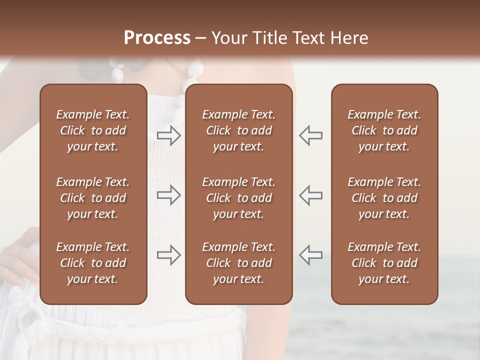Color Closeup Caucasian PowerPoint Template