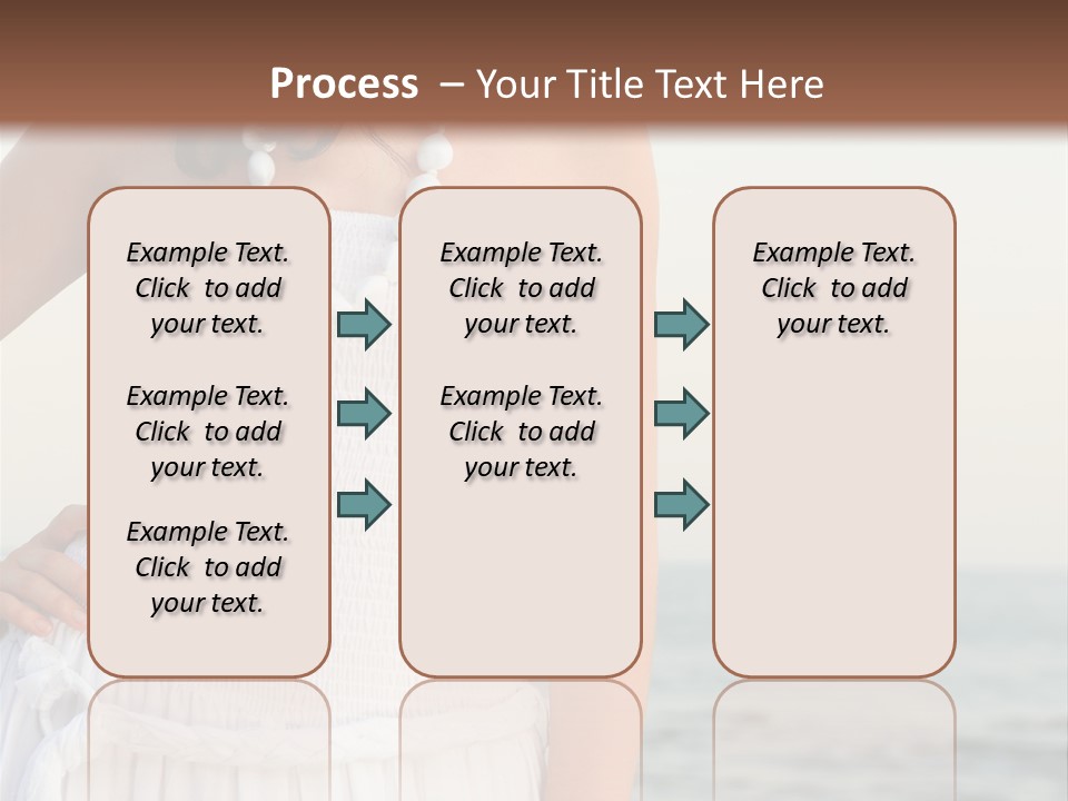 Color Closeup Caucasian PowerPoint Template