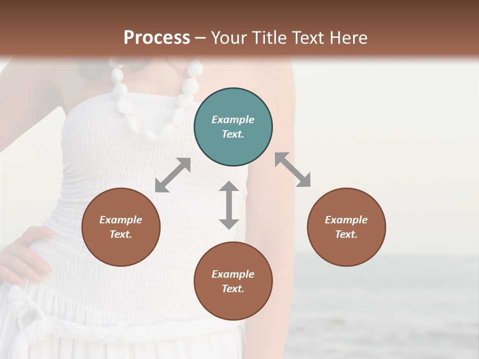 Color Closeup Caucasian PowerPoint Template
