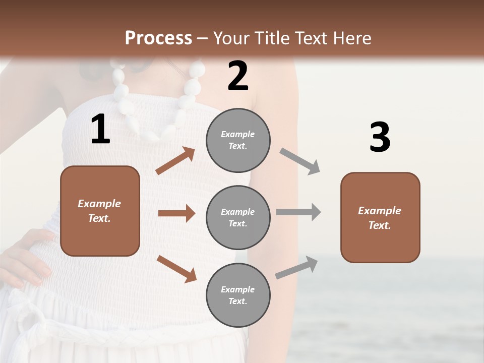 Color Closeup Caucasian PowerPoint Template