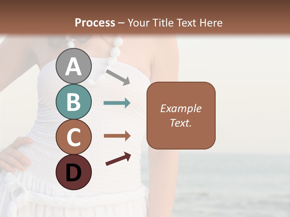 Color Closeup Caucasian PowerPoint Template