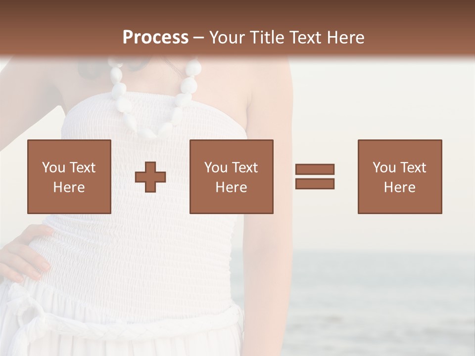 Color Closeup Caucasian PowerPoint Template