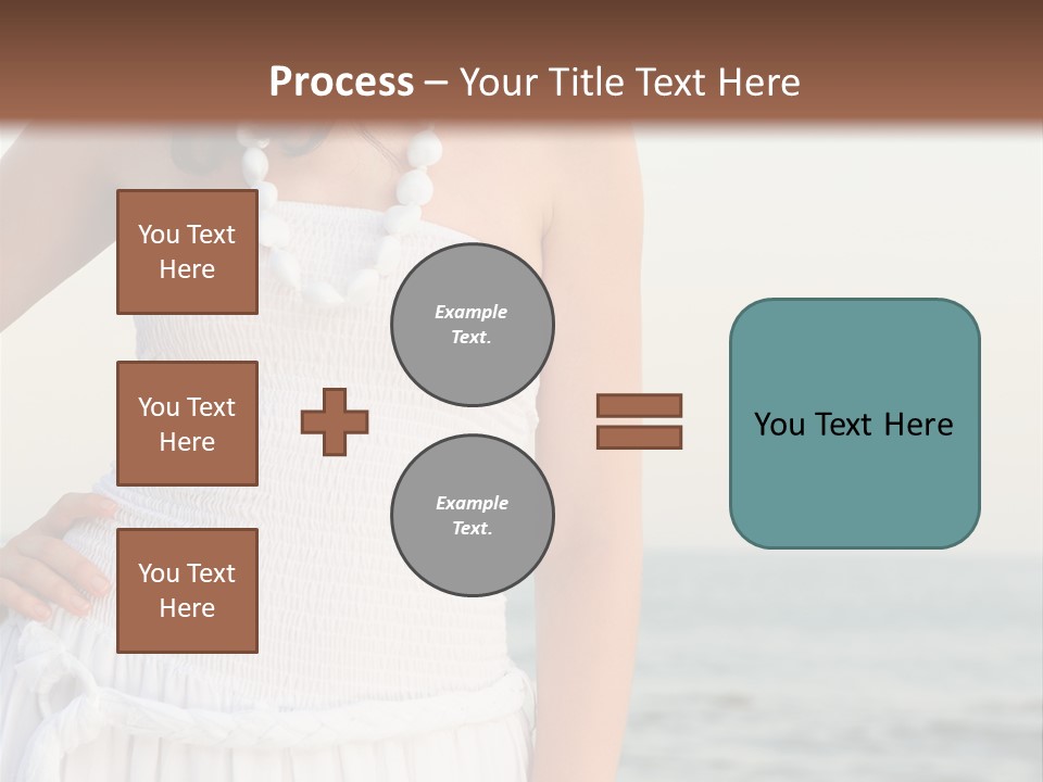 Color Closeup Caucasian PowerPoint Template