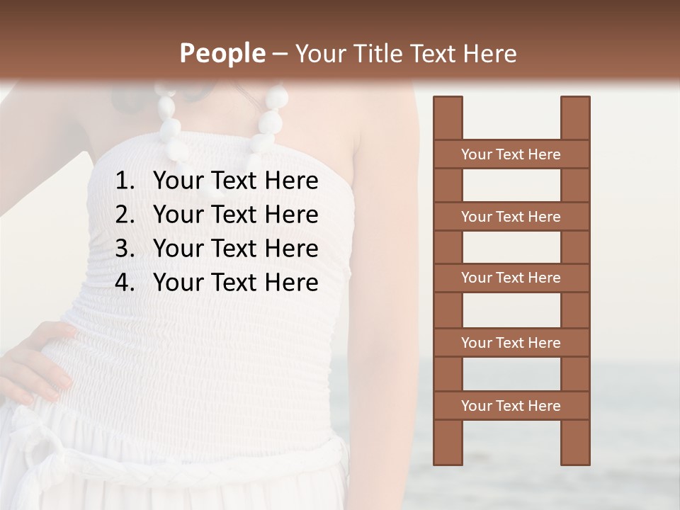 Color Closeup Caucasian PowerPoint Template