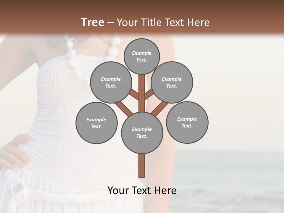 Color Closeup Caucasian PowerPoint Template