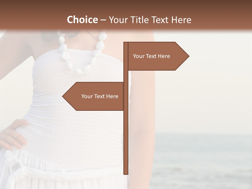 Color Closeup Caucasian PowerPoint Template