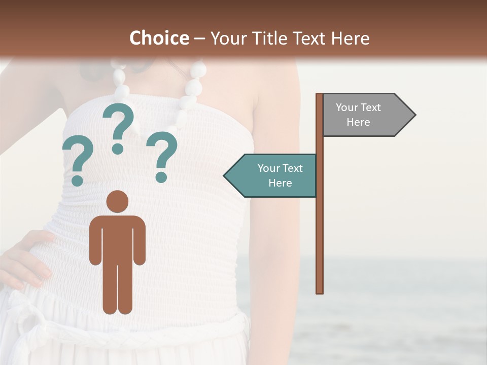 Color Closeup Caucasian PowerPoint Template