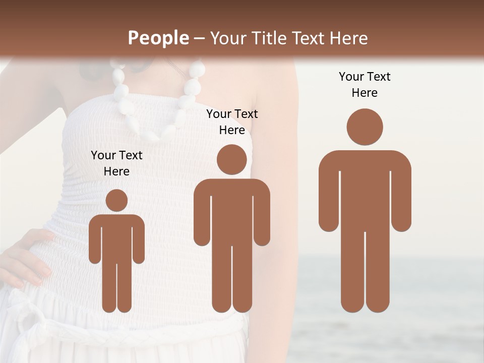 Color Closeup Caucasian PowerPoint Template