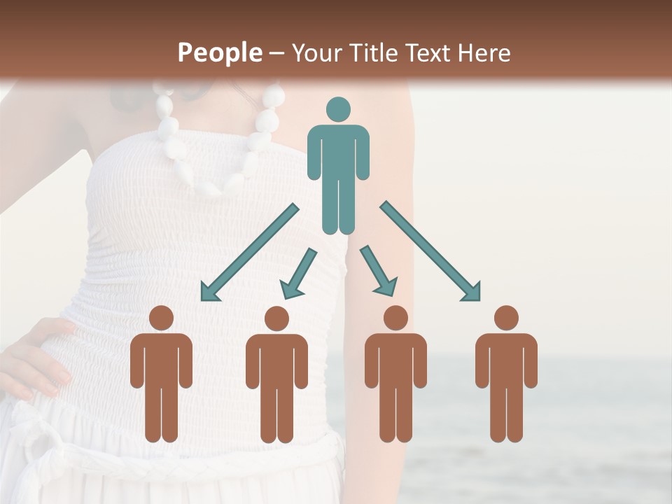 Color Closeup Caucasian PowerPoint Template