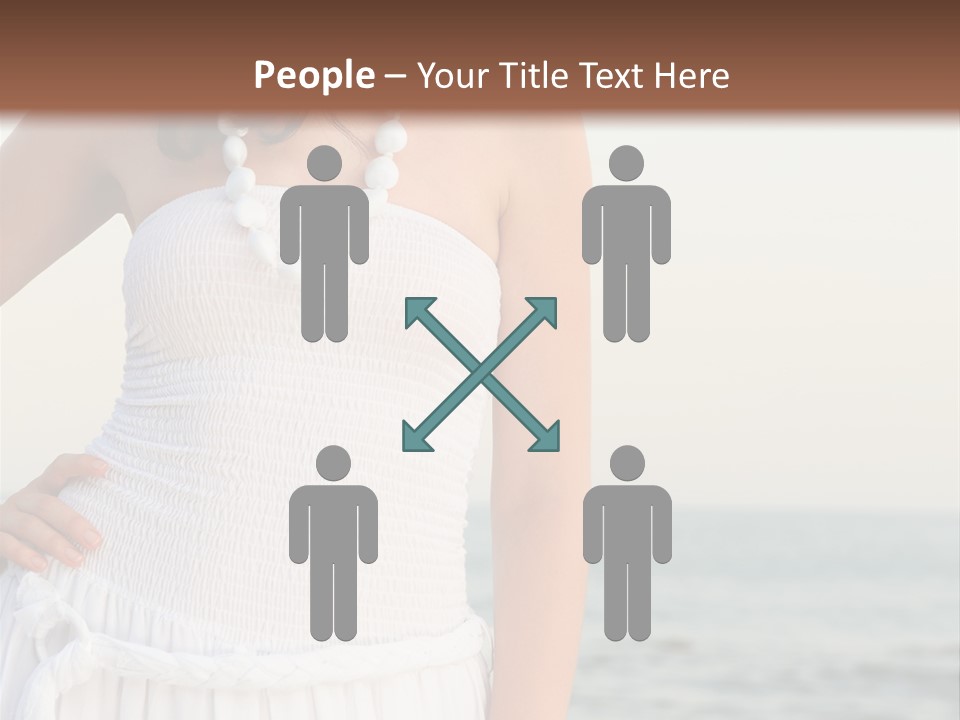Color Closeup Caucasian PowerPoint Template