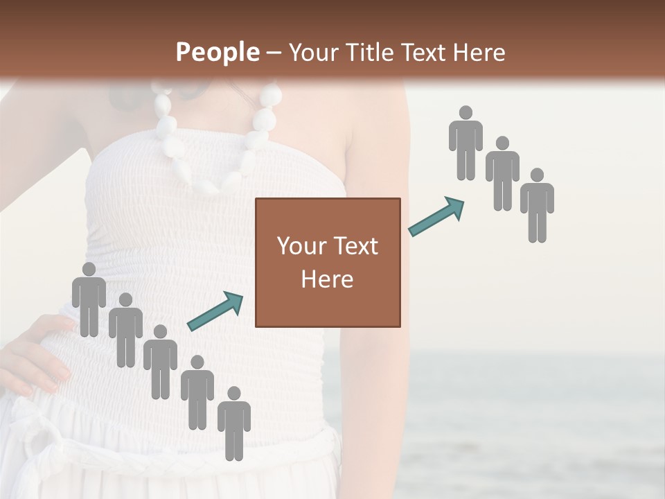 Color Closeup Caucasian PowerPoint Template
