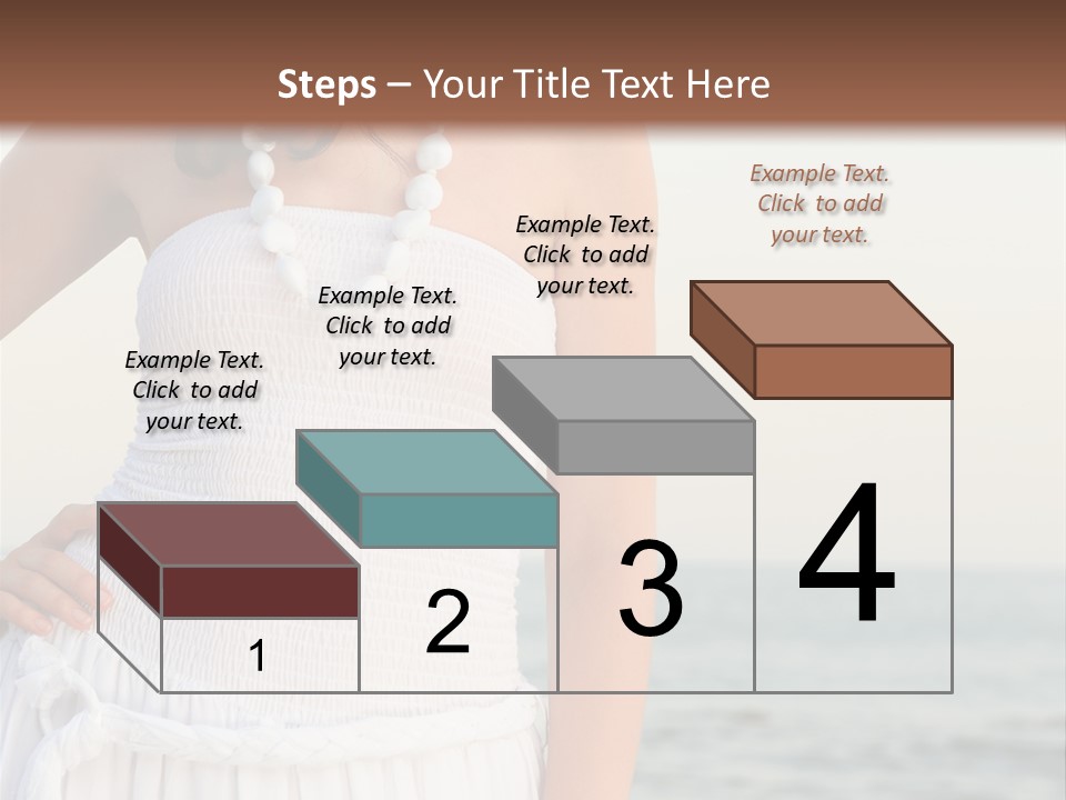 Color Closeup Caucasian PowerPoint Template