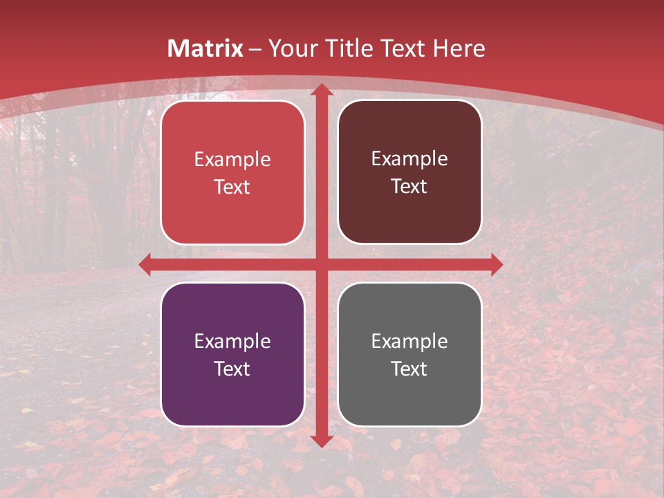 November Natural Flora PowerPoint Template