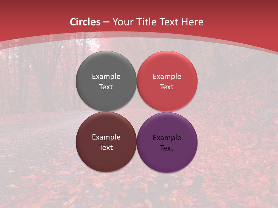 November Natural Flora PowerPoint Template