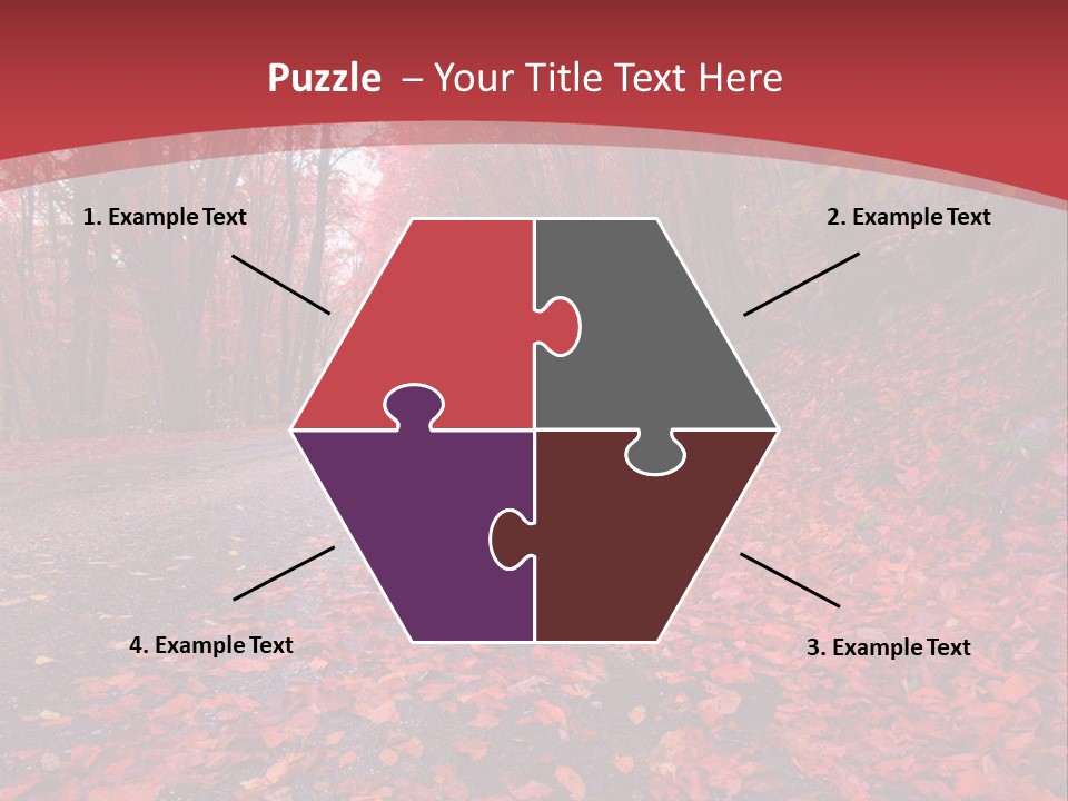 November Natural Flora PowerPoint Template