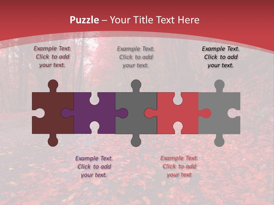 November Natural Flora PowerPoint Template