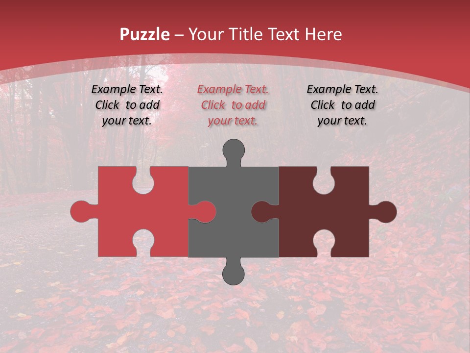 November Natural Flora PowerPoint Template