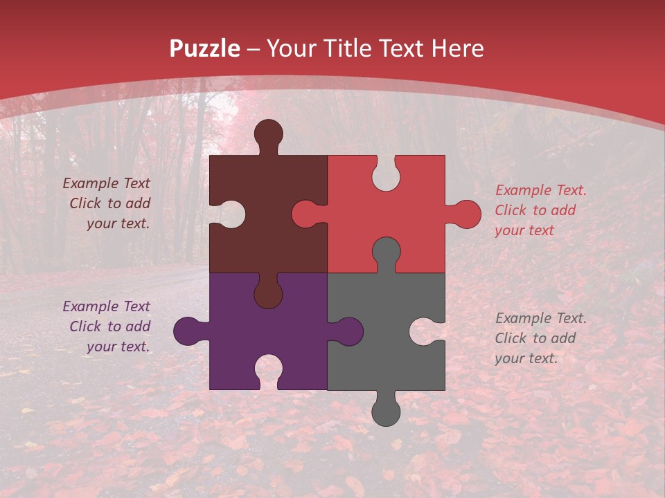 November Natural Flora PowerPoint Template