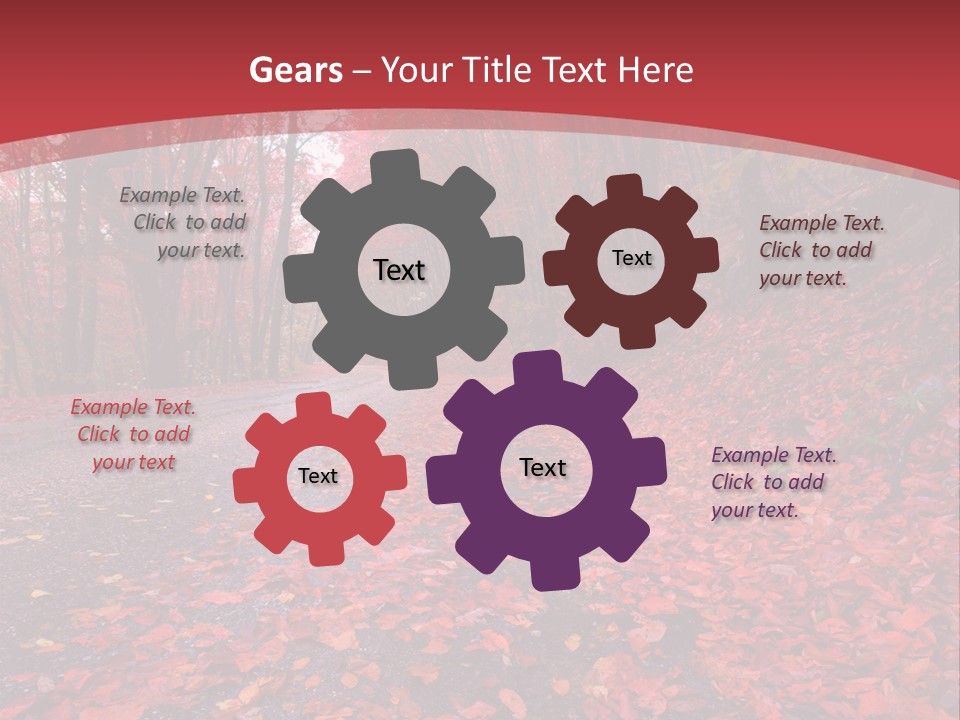 November Natural Flora PowerPoint Template