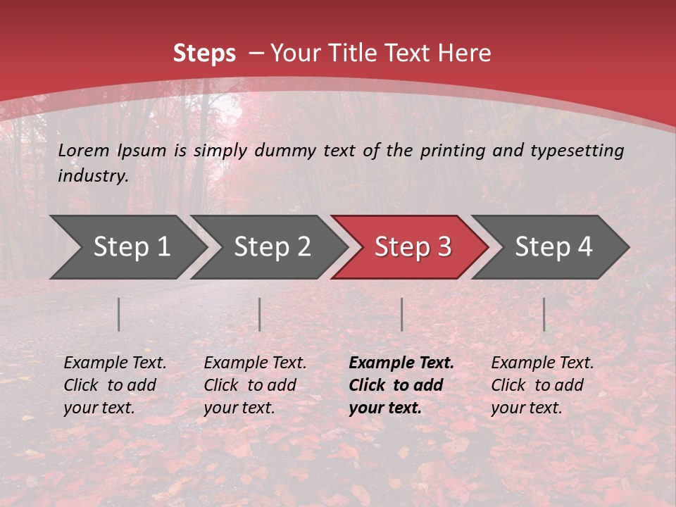 November Natural Flora PowerPoint Template