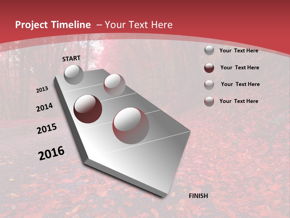 November Natural Flora PowerPoint Template