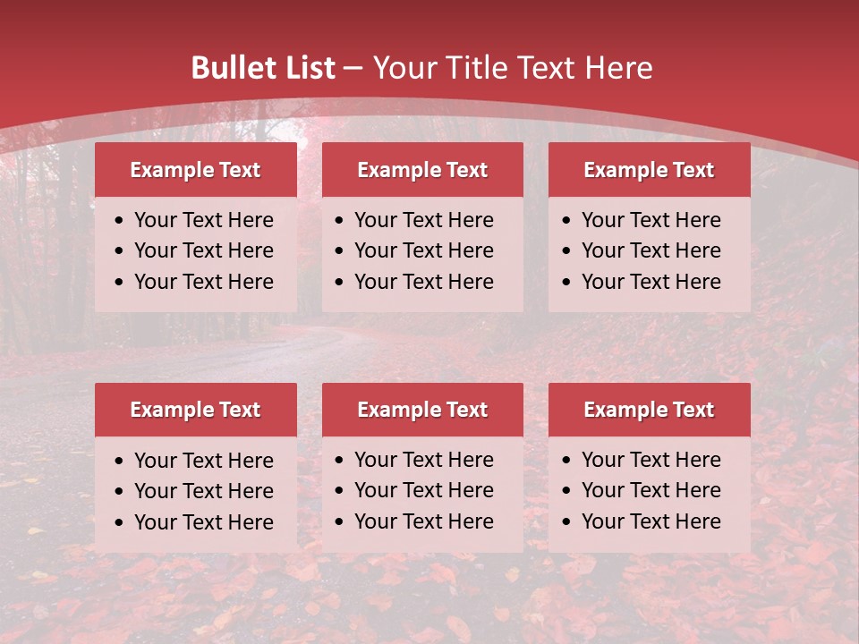 November Natural Flora PowerPoint Template