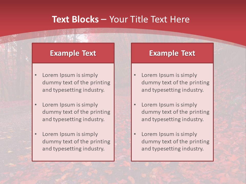 November Natural Flora PowerPoint Template