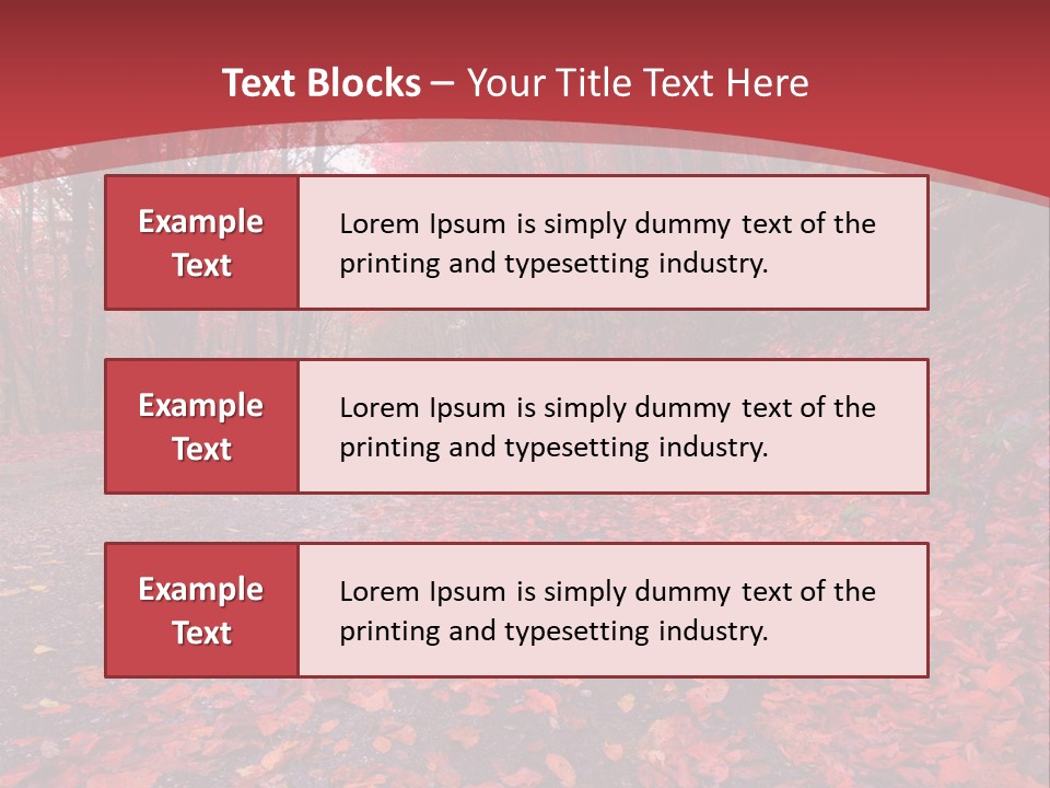 November Natural Flora PowerPoint Template