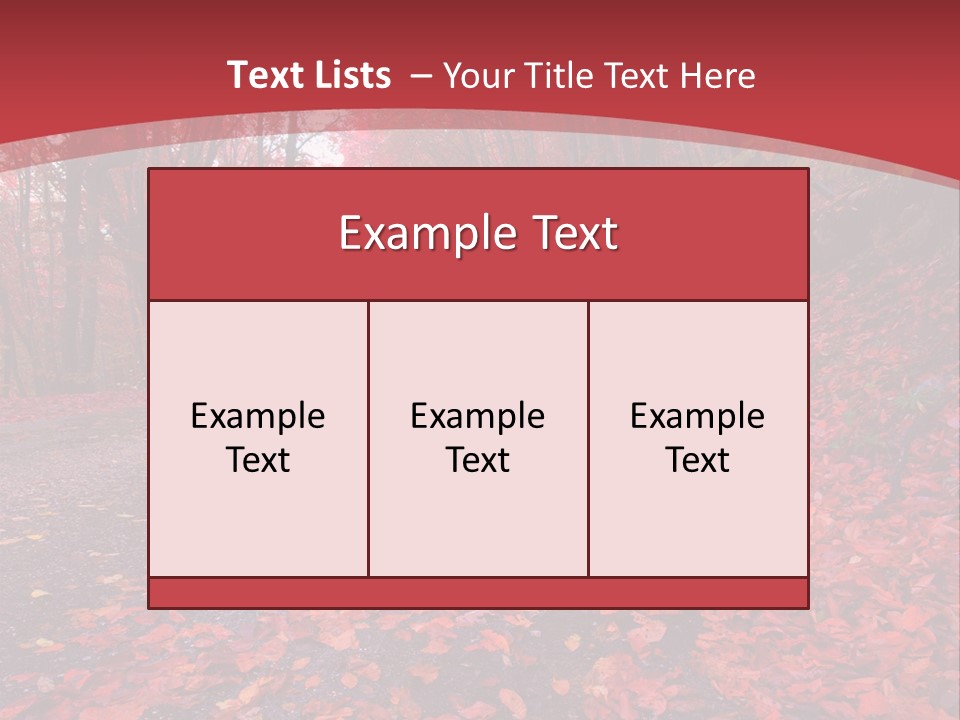 November Natural Flora PowerPoint Template