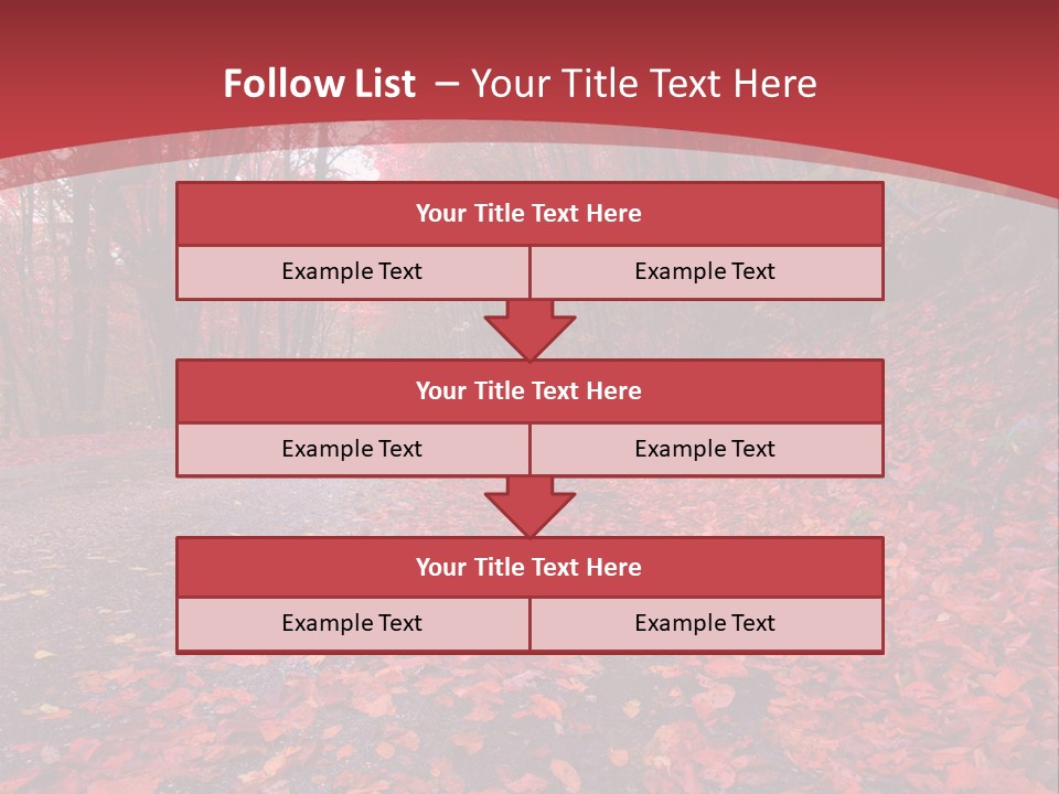 November Natural Flora PowerPoint Template