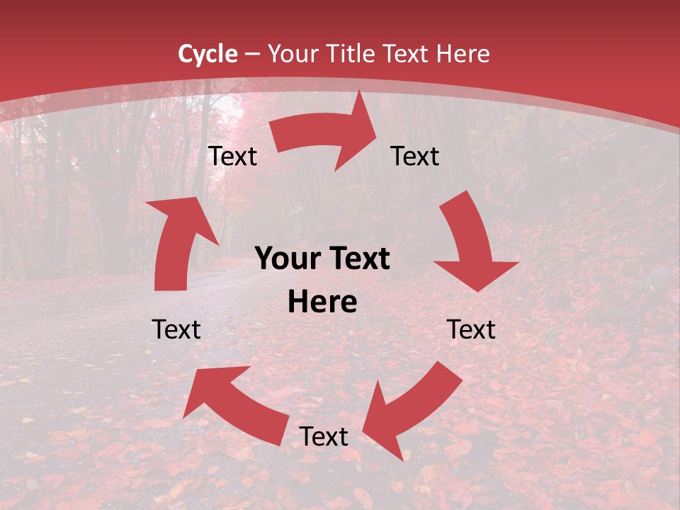 November Natural Flora PowerPoint Template